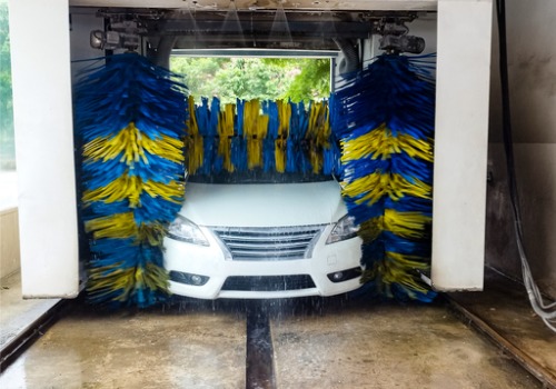 A car is seen at a car wash. SoBrite Technologies offers a Water Recycling System in Madison WI.