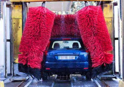An automatic car wash utilizing water treated with Water Softener Systems from SoBrite