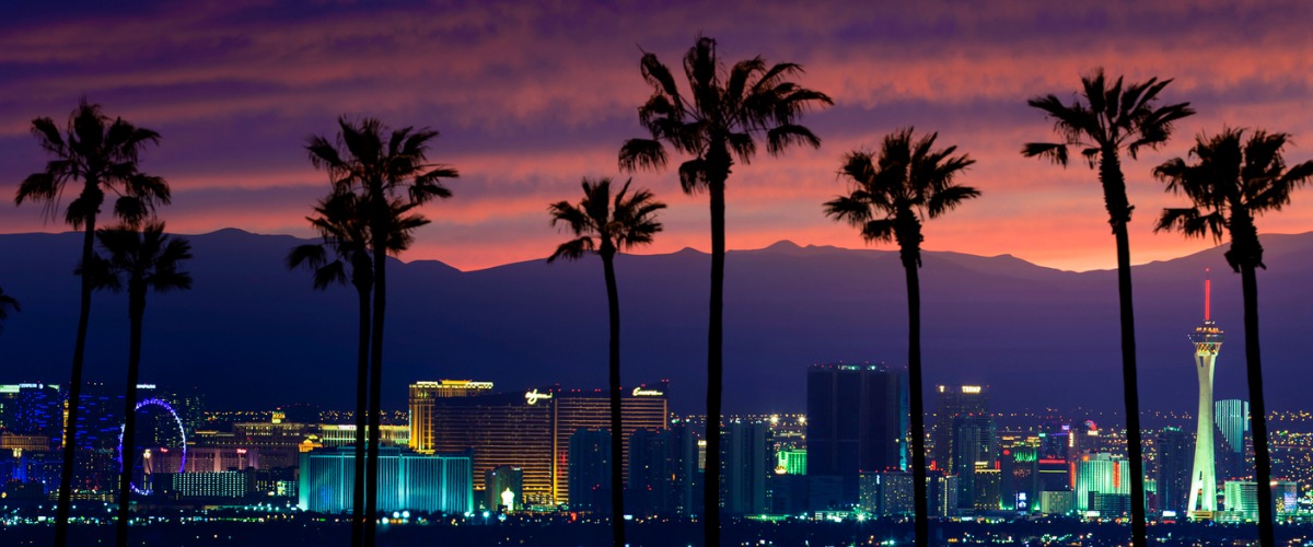 The city of Las Vegas in Nevada