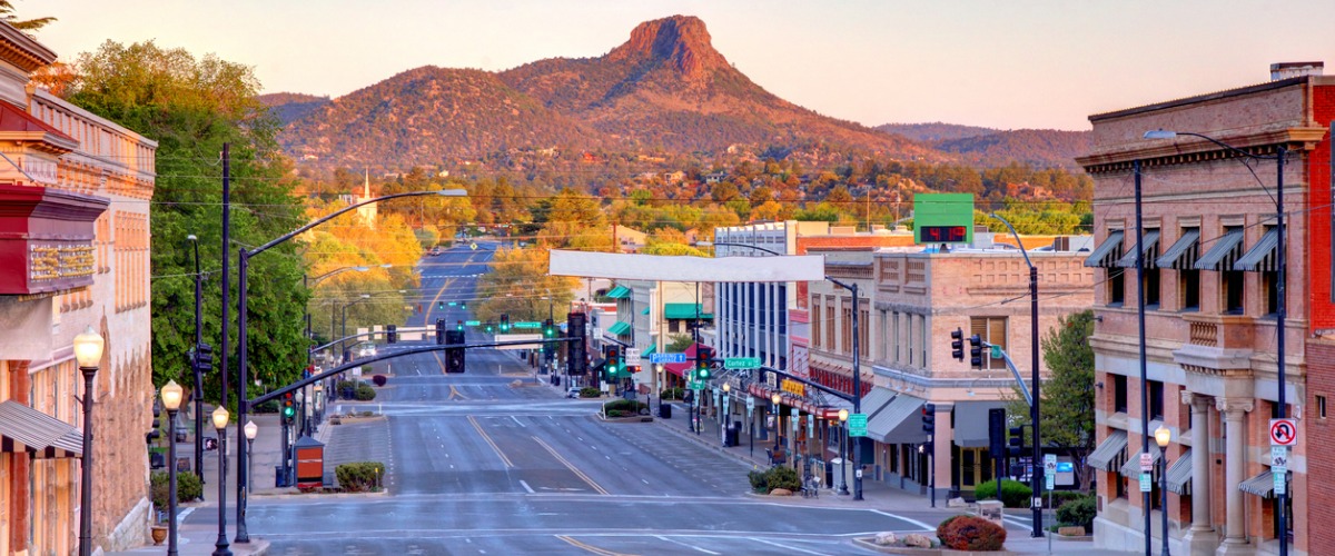 The town of Prescott, AZ